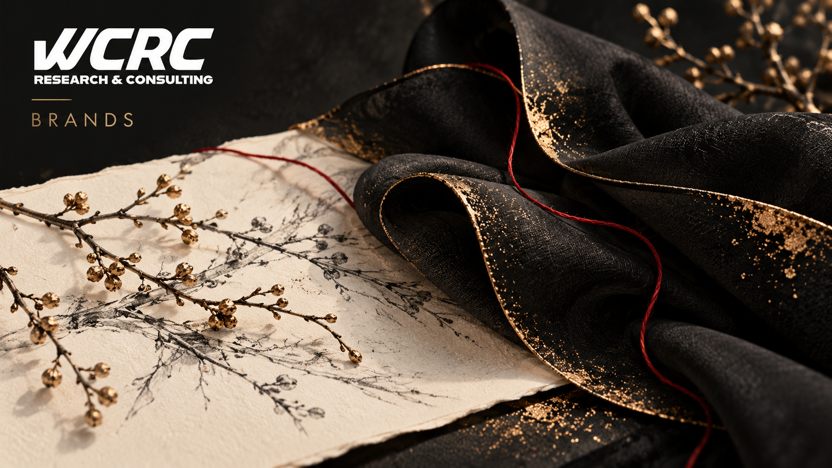 WCRC Brands: pencil drawing, fabric and thread representing visible craft