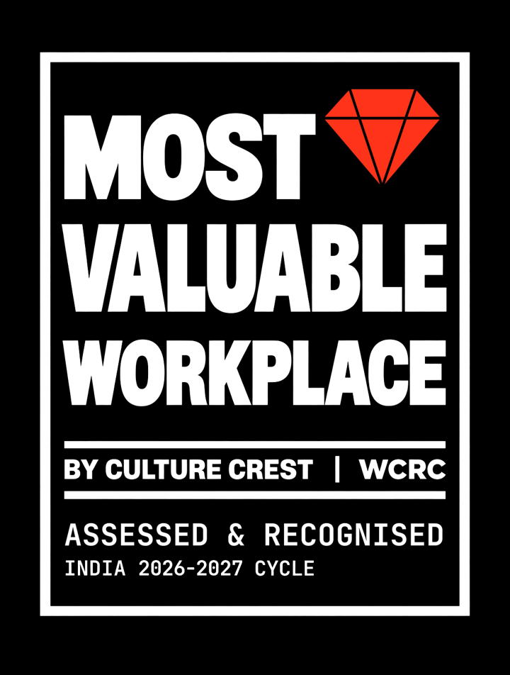 Most Valuable Workplace badge, by Culture Crest and WCRC